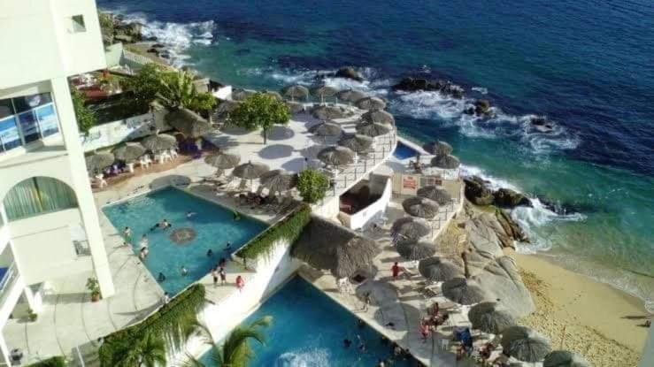 Suite En Torres Gemelas A Pie De Playa 611 アカプルコ エクステリア 写真